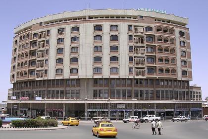 Nacfa building and Fiat garage - Asmara Eritrea