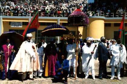 Eritrea - Asmara - Meskerem. Celebration of Meskel, ceremony of the finding of the true cross.