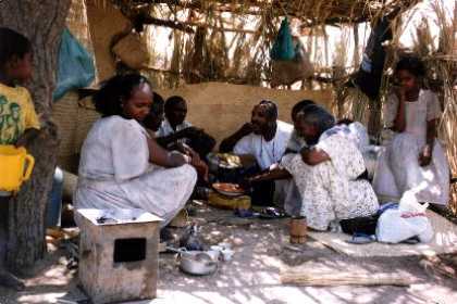 Eritrea - Adi Keshi (near Barentu) Refugee camp. Woman who fled from Shilalo.