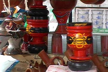 Eritrean handicraft at the Asmara market.
