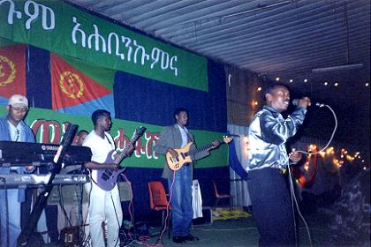 Eritrean band playing at the expo party.