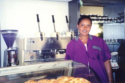 Waitress - Damera bar - Harnet Avenue Asmara Eritrea.