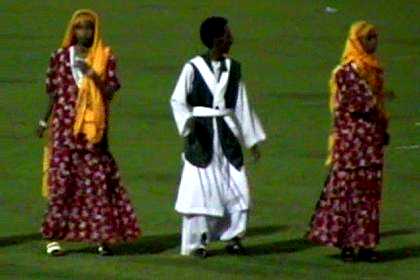 Saho dancers (representatives of one of the nine ethnic groups in Eritrea).