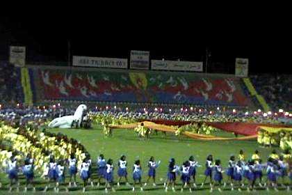 Celebration of 10 years independence in Asmara Stadium.