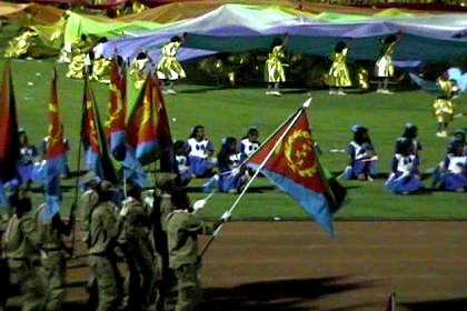 Celebration of 10 years independence in Asmara Stadium.