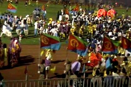 Finale of the celebrations in Asmara Stadium.