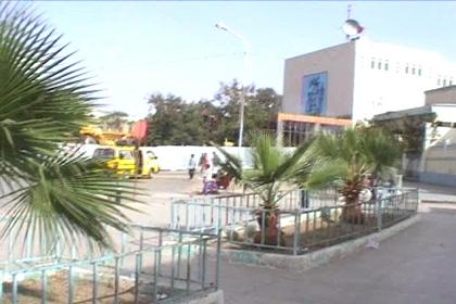 Town square in the center of Keren Eritrea.