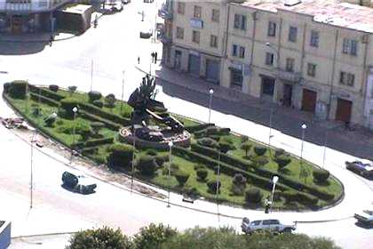 View from the roof of the Asmara Palace, the residence of Solomon.