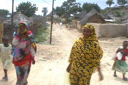 Street life in the traditional part of Barentu.