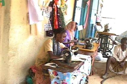 Little tailors shop in Barentu.