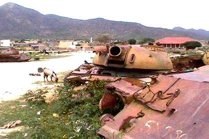 Tank Graveyard in Keren.