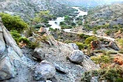 The landscape around Nakfa.