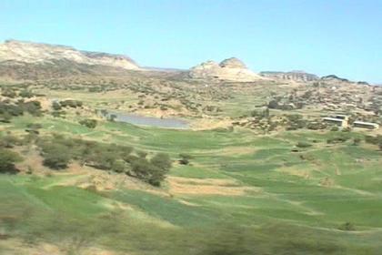 The landscape between Adi Keih and Dekemhare.