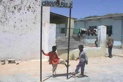 Playground for the children at the orphanage of Dekemhare.