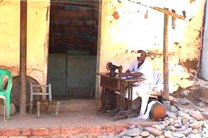 Little tailor shop in Ghinda.