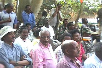 The audience watching the various officials talking about tourism in Eritrea.