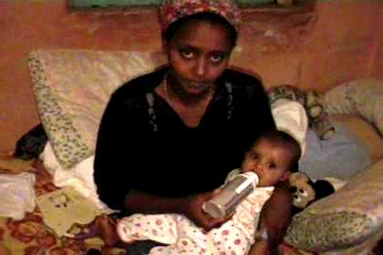 Selamawit and her baby - Asmara Eritrea.