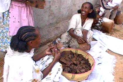 Women making Suwa for the wedding in Kushet - Asmara.