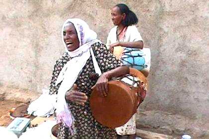 Women preparing for the wedding in Kushet - Asmara.