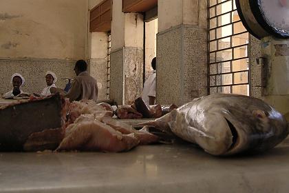 Interior of the fish market - Harnet Avenue Asmara Eritrea.