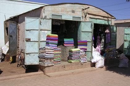 Textile shop in Edaga Arbi - Asmara Eritrea.