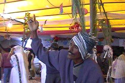 Celebrating 12 years liberation - party tent Harnet Avenue Asmara.