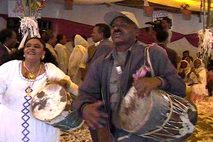 Celebrating 12 years liberation - party tent Harnet Avenue Asmara.