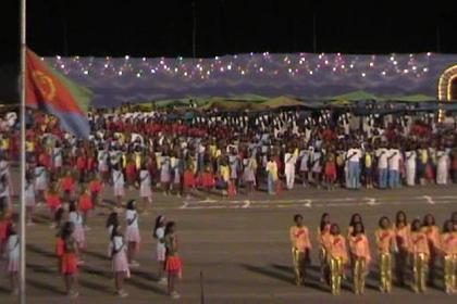 Finale: singing the Eritrean national anthem