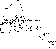 Map of Eritrea