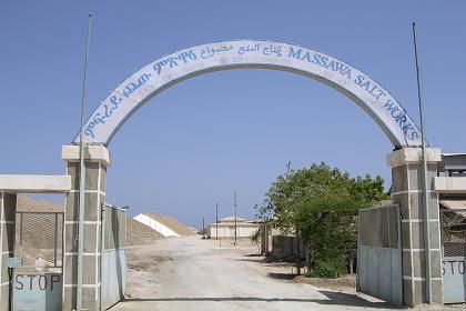 Massawa salt works Eritrea.