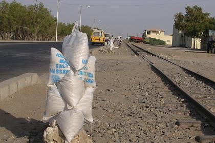 Small scale trade of salt - road to Asmara - Massawa Eritrea.