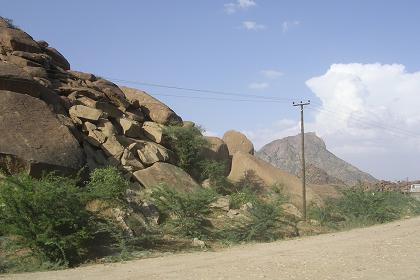 The landscape just before Tesseney Eritrea.