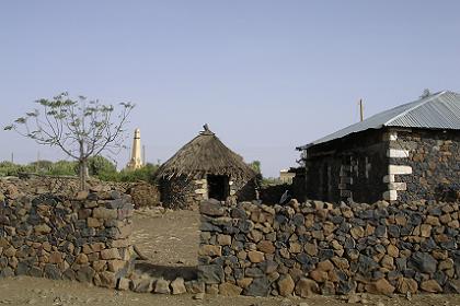 Traditional dwellings, "Gheza, house" - Adi Quala Eritrea.