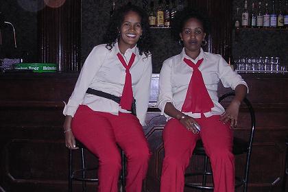 The girls of the Berhe Aiba Night Club - Asmara Eritrea.