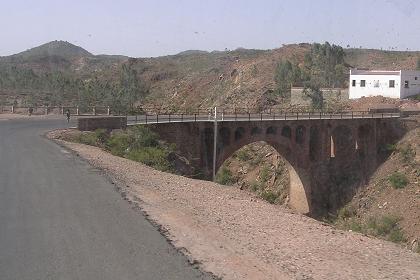 The road entering Debarwa  Eritrea.