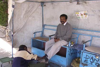 Shoe-shine boy - Asmara Eritrea.