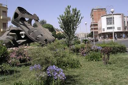 Shida Square, Nyala Hotel and Bar Zilli - Asmara Eritrea.