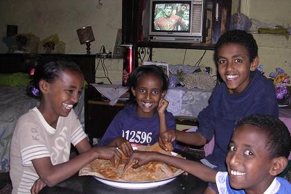 The children of Haile and Freweini - Asmara Eritrea.