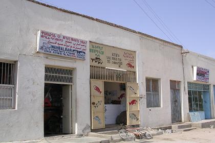 Shop selling fishery products in Edaga Berai - Massawa Eritrea.