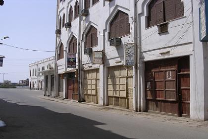 One of the main streets of Batse island - Massawa Eritrea.
