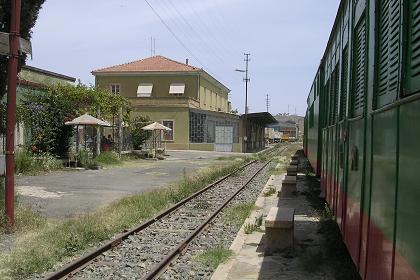 Passenger train - Railway station Asmara Eritrea.