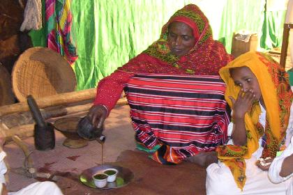 Eritrean coffee ceremony,  ETSA exhibition - Asmara Eritrea.