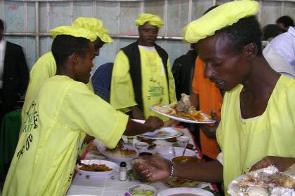 Several restaurants presented their most delicious menus at the ETSA party on the Expo grounds - Asmara Eritrea.