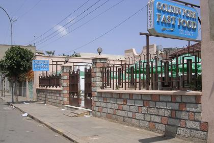 Golden Fork fast food restaurant- Warsai Street Asmara Eritrea.