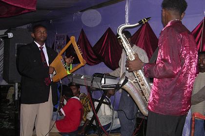 The band at the wedding ceremony - Mai Temenai Asmara Eritrea.
