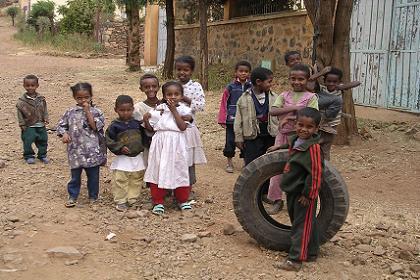 Local children - Mendefera Eritrea.