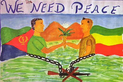 We need peace - by Filmon Measfun, Zagre Junior School (Eritrea).