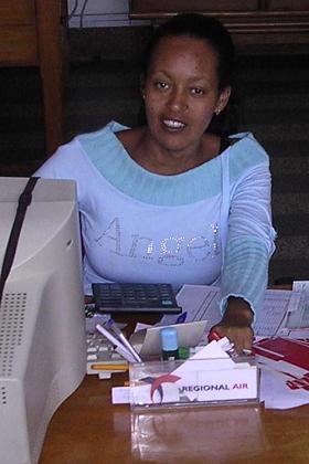 The ladies of Travel House International - Asmara Eritrea.