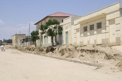 Main street (under construction) - Decemhare Eritrea.