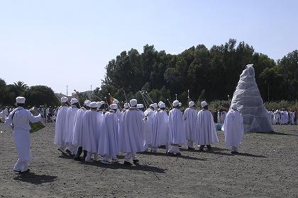 Religious rituals. Celebration of Meskel - Asmara Eritrea.